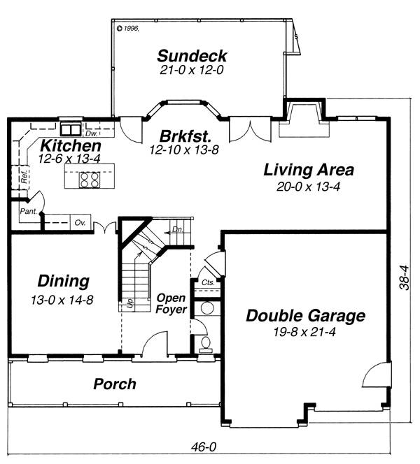 First Floor image of FOXGLOVE House Plan